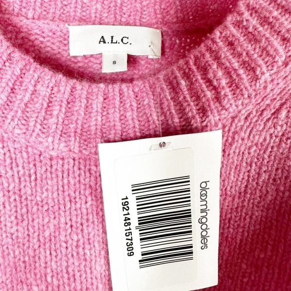A.L.C Kari Barbie Pink Wool Cashmere Blend Sweater Size Small - Picture 5 of 10